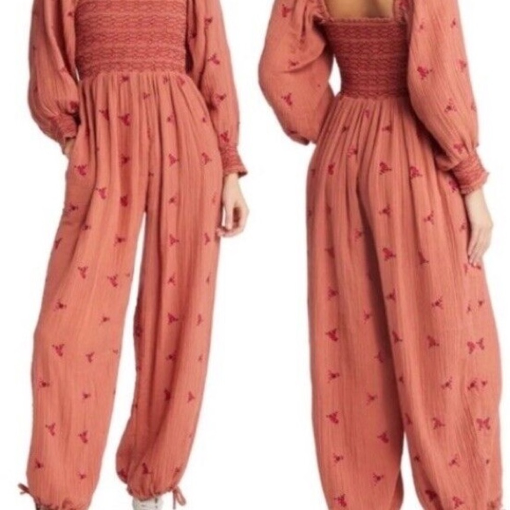 Free People Dahlia Jumpsuit in Warmstone